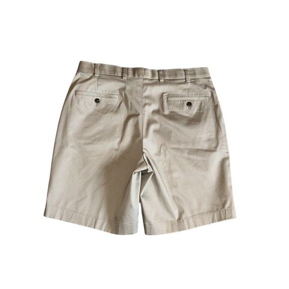 Brooks Brother Light Weight Advantage Chino Stretch Khaki Flat Front W34 SRMP$90 - Picture 4 of 7